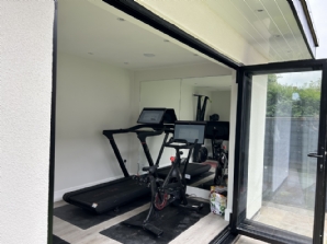 Garden Gym and Patio area